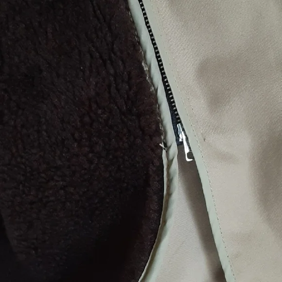 VINTAGE London Fog Harrington Jacket with Removable Faux Fur Liner - Tan -42 Reg - Picture 5 of 8